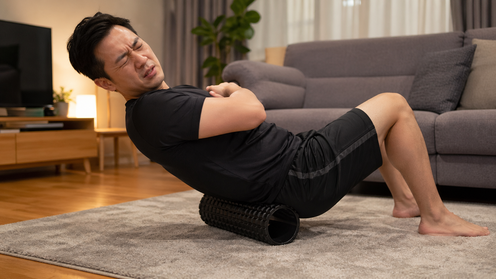 腰痛　ストレッチ ボール02